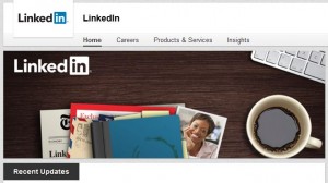 LinkedIn homepage 